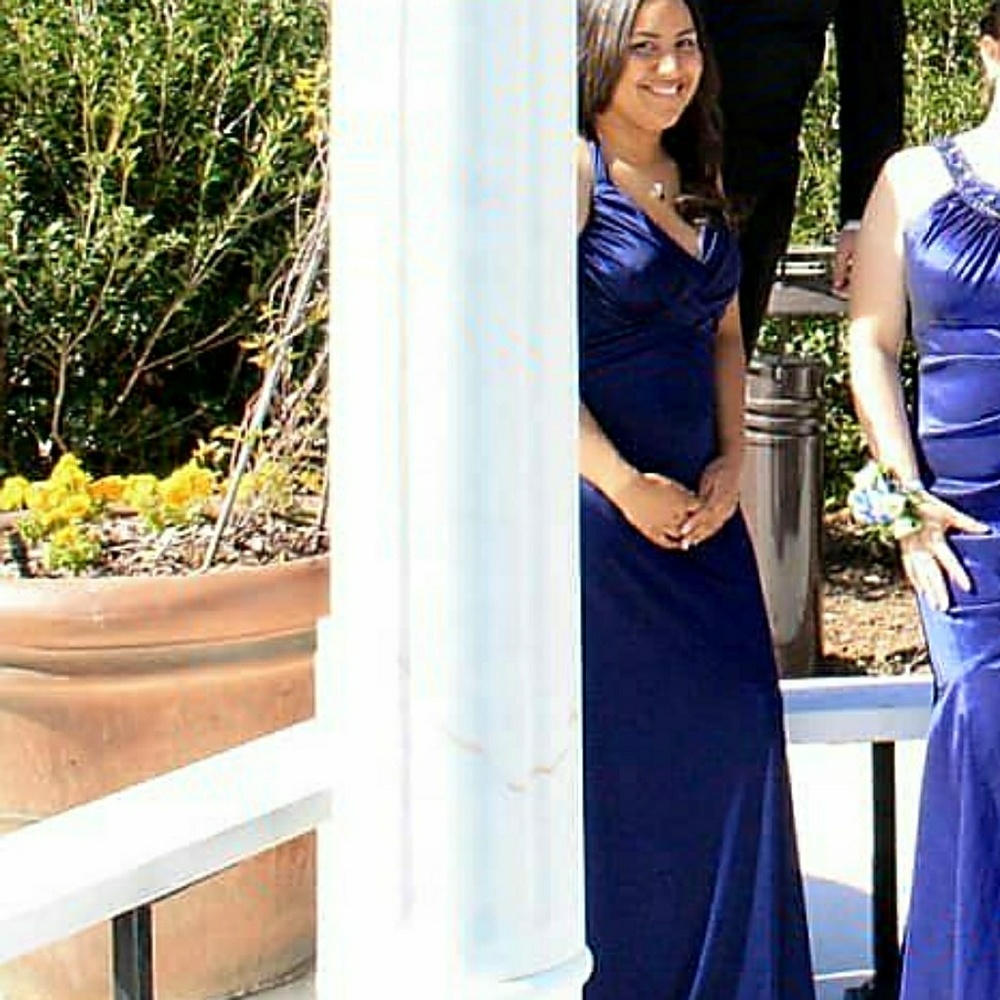 Blue formal gown